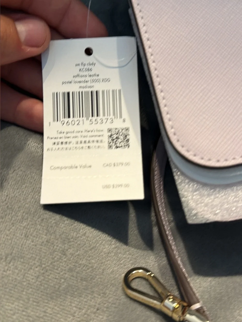 kate spade Pale Pink and Light Blue Crossbody Bag